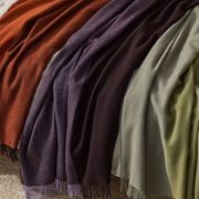 Weave Home Fiord Throw Blanket - Moss | 100% Premium Wool gallery detail image