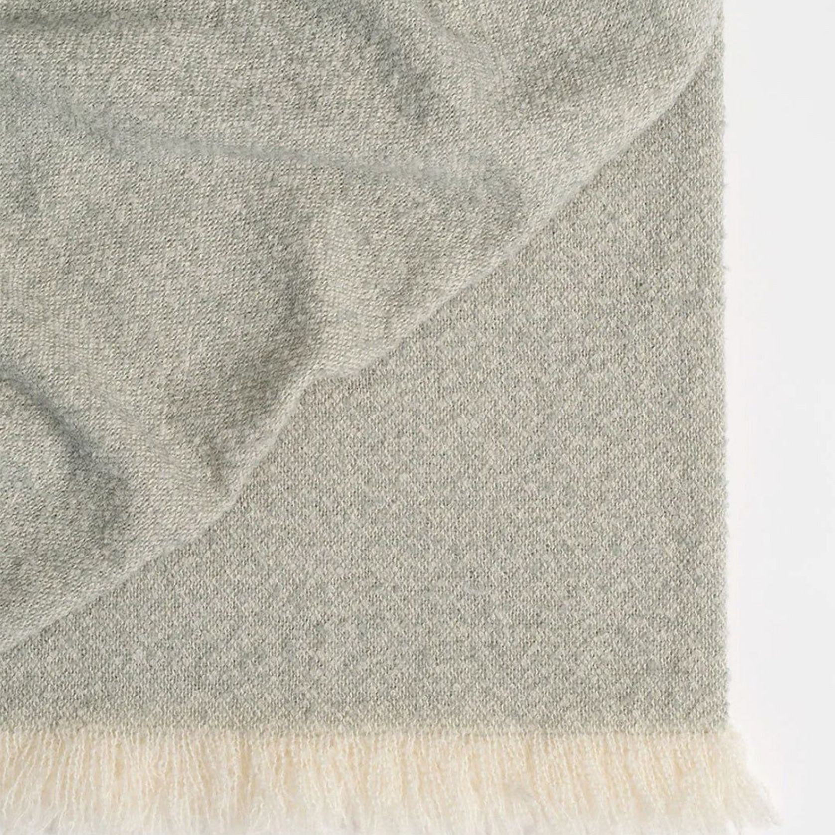 Weave Home Clive Wool Throw Blanket - Laurel | NZ Made | Bouclé gallery detail image