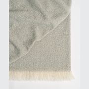 Weave Home Clive Wool Throw Blanket - Laurel | NZ Made | Bouclé gallery detail image