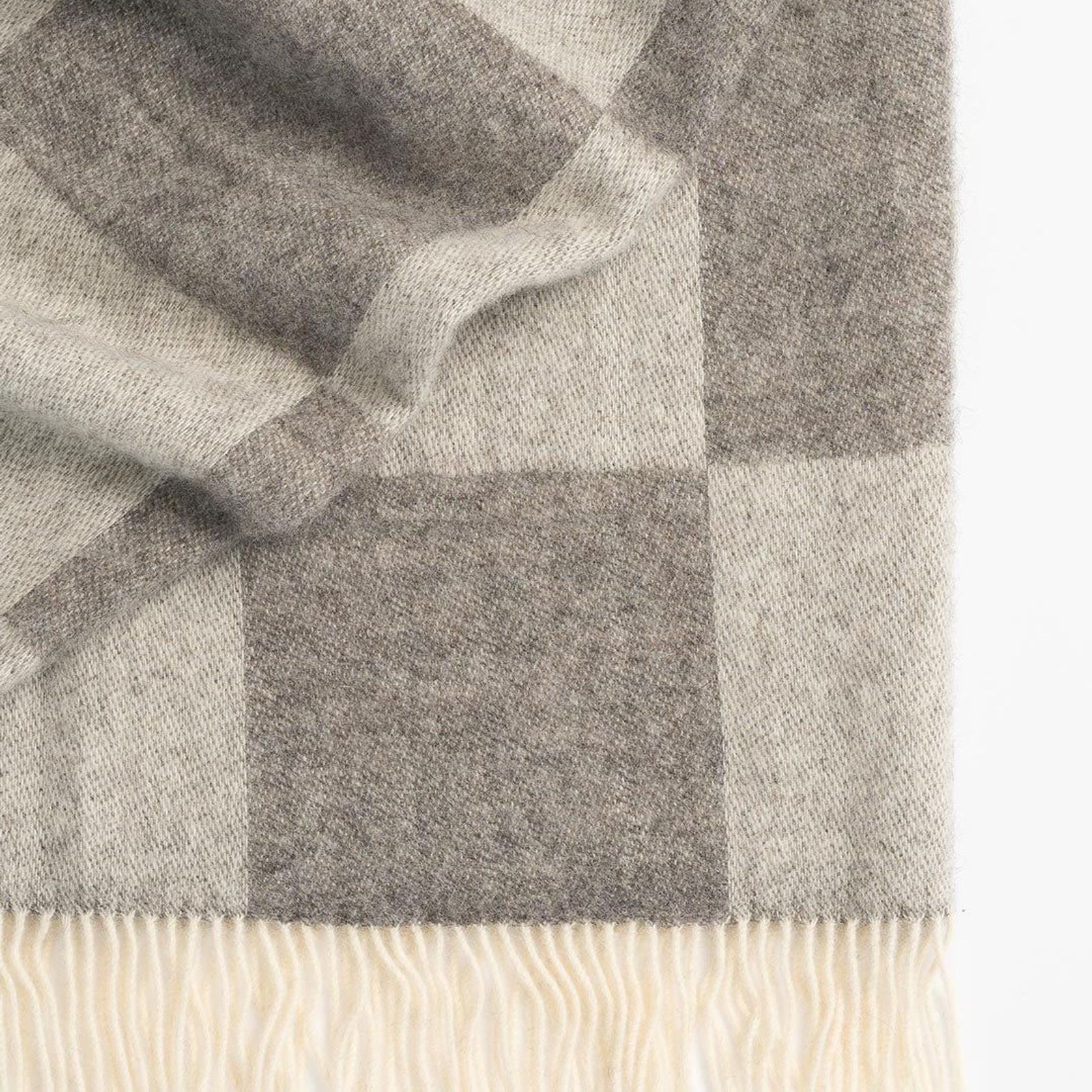 Weave Home Lake Hayes Throw Blanket - Ash | 100% Wool | Large Size gallery detail image
