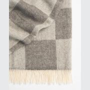 Weave Home Lake Hayes Throw Blanket - Ash | 100% Wool | Large Size gallery detail image