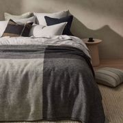 Weave Home Riverton Throw - Charcoal | 100% Wool | Large Size gallery detail image