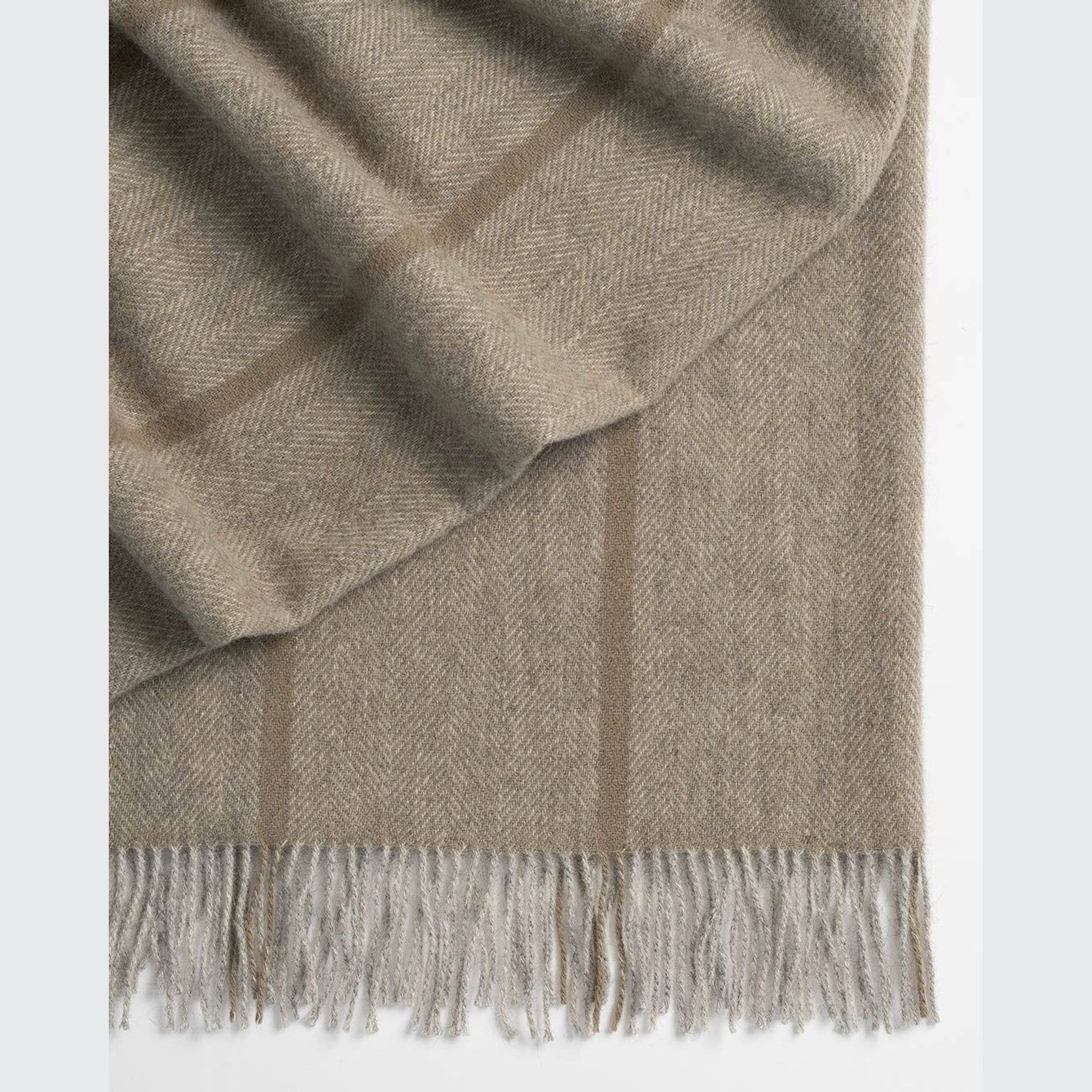 Weave Home Mosgiel Wool Throw Blanket - Moss | Large Size gallery detail image