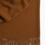 Weave Home Nevis Throw Blanket - Spice | NZ Lambswool gallery detail image