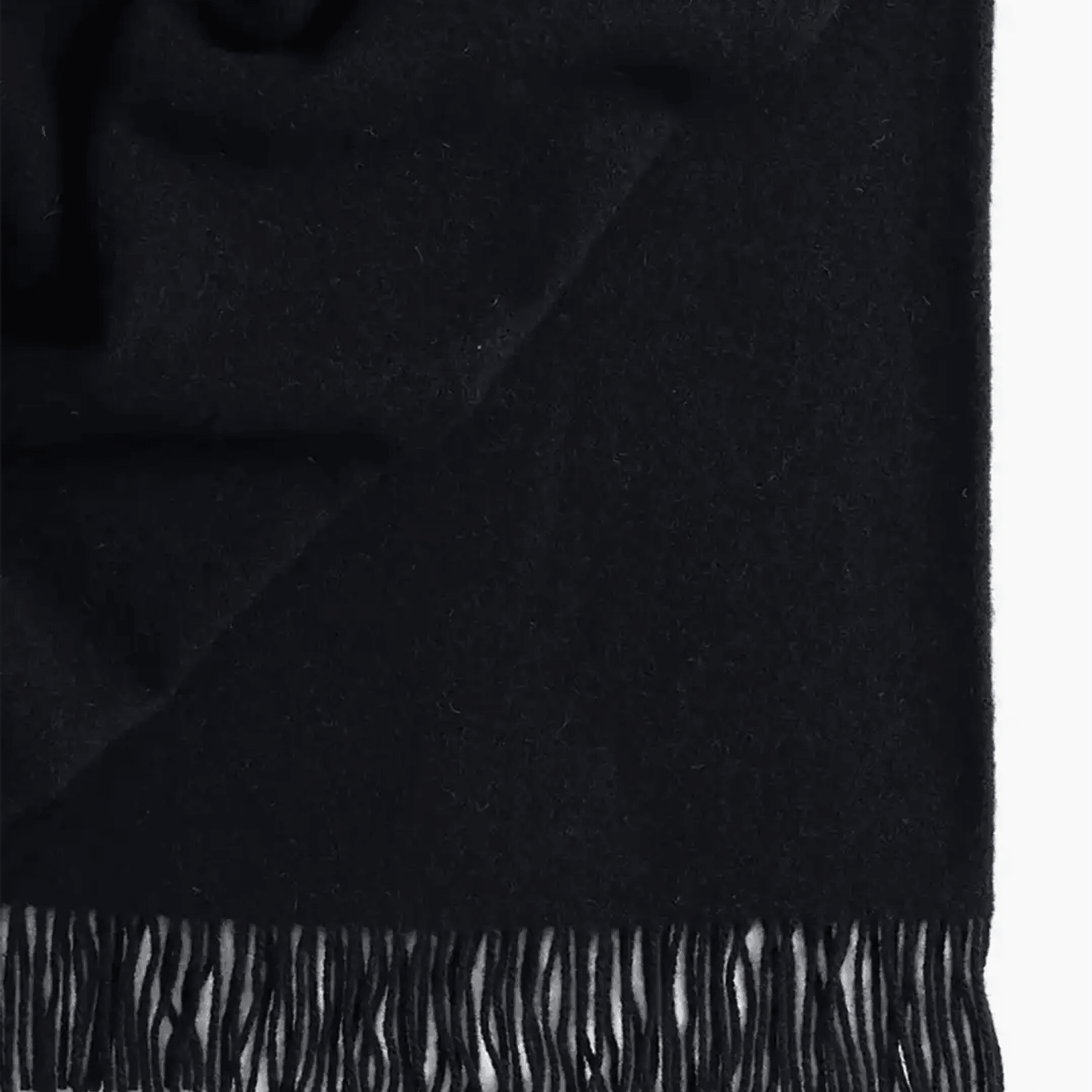 Weave Home Nevis Throw Blanket - Black | NZ Lambswool gallery detail image
