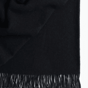 Weave Home Nevis Throw Blanket - Black | NZ Lambswool gallery detail image