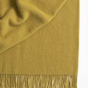 Weave Home Nevis Throw Blanket - Chartreuse | NZ Lambswool gallery detail image