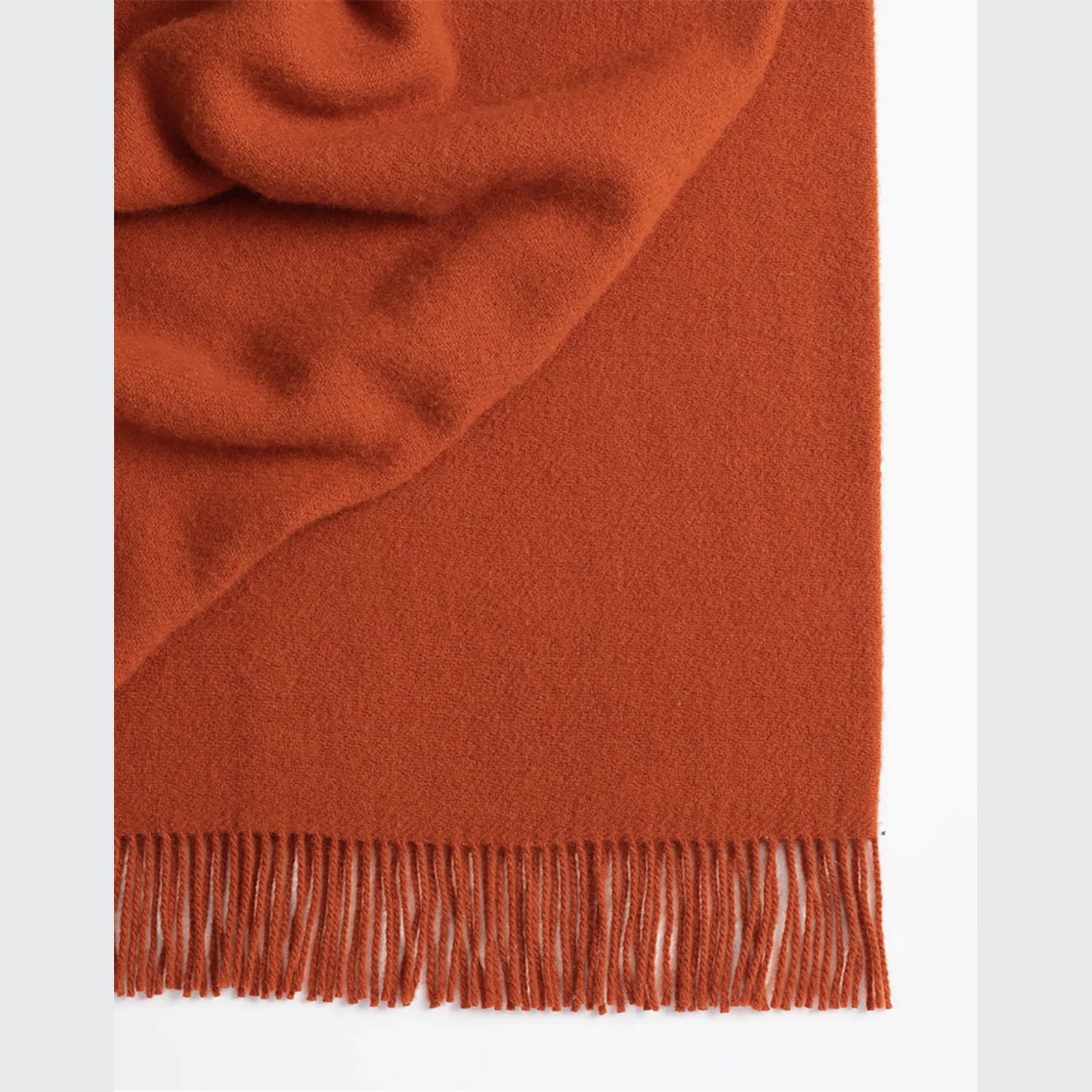 Weave Home Nevis Throw Blanket - Umber | NZ Lambswool gallery detail image