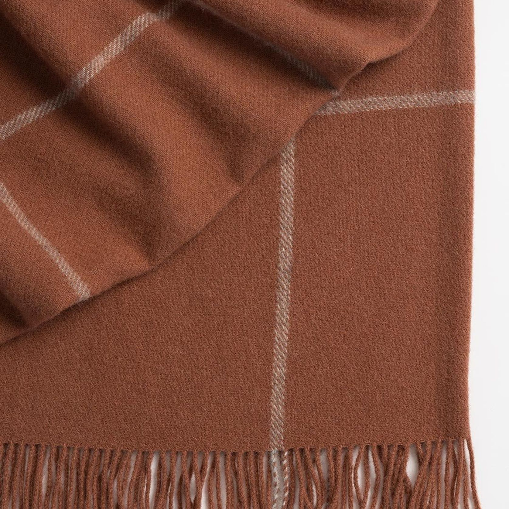 Weave Home Ranfurly Throw - Earth | 100% Wool | Large Size gallery detail image
