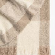 Weave Home Havelock Throw Blanket - Natural | NZ Made gallery detail image