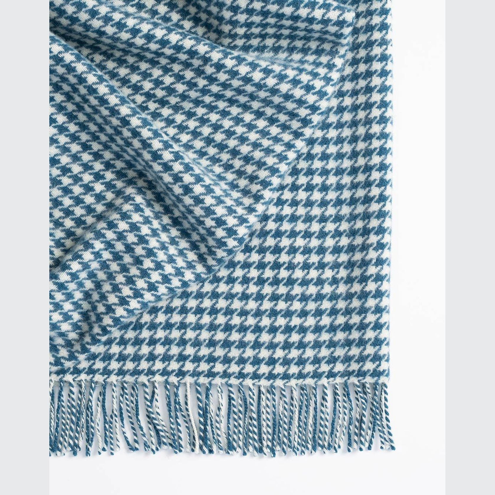 Weave Home Huxter Throw Blanket - Petrol | 100% Wool gallery detail image