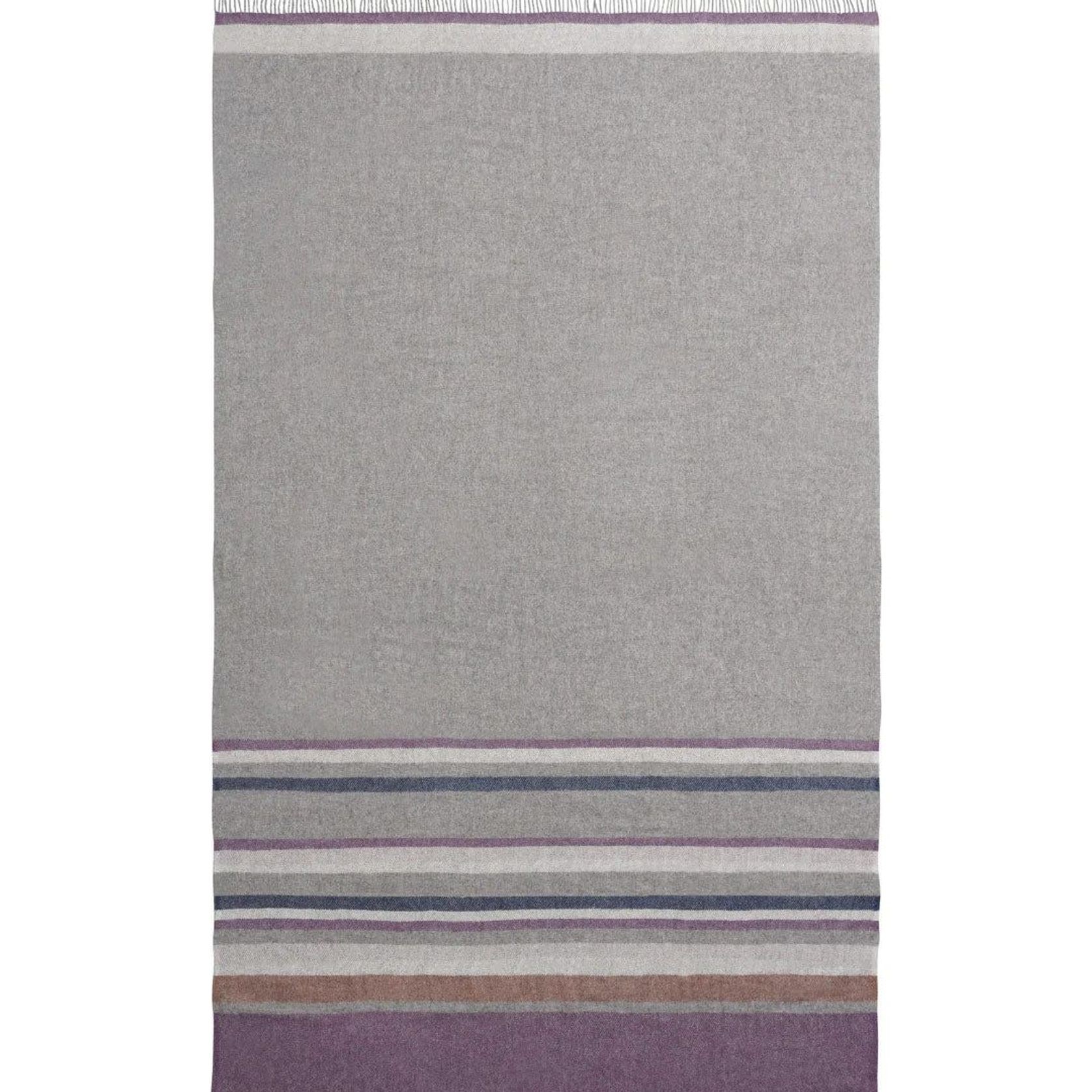 Weave Home Lawrence Wool Throw Blanket - Mulberry | Large Size gallery detail image