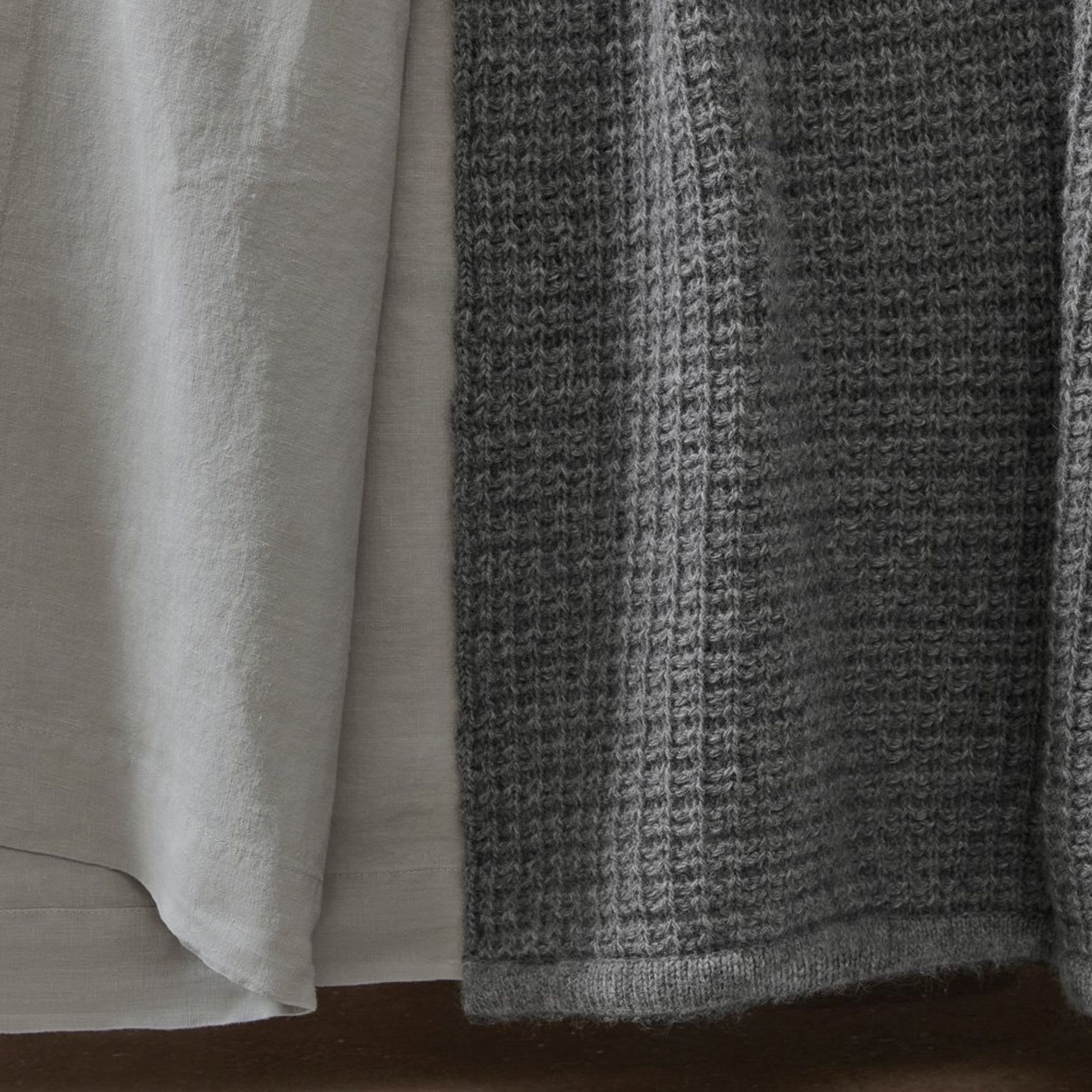 Chunky Box Angora & Merino Wool Throws gallery detail image