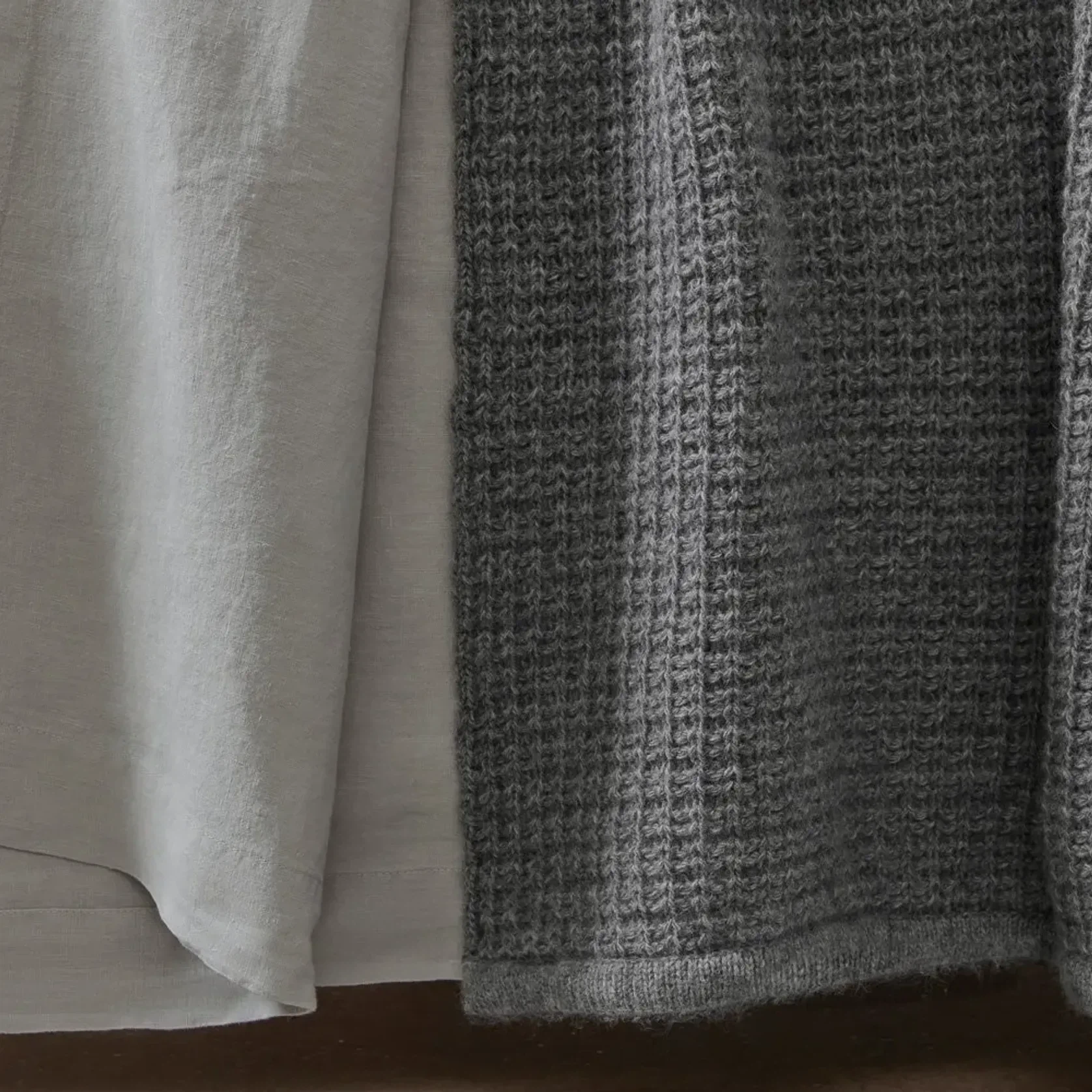 Chunky Box Angora & Merino Wool Throws gallery detail image