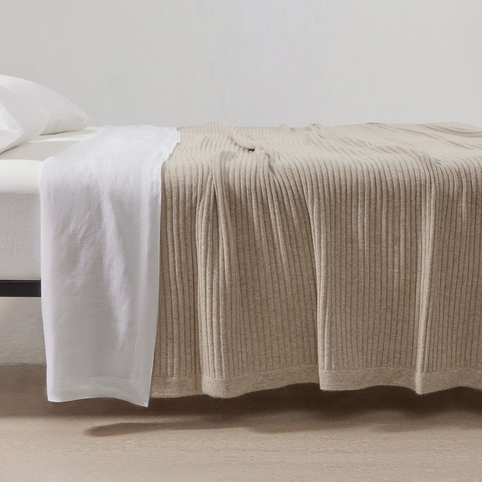 Wide Rib Angora & Merino Wool Blankets gallery detail image