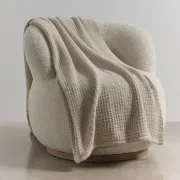 Chunky Box Angora & Merino Wool Throws gallery detail image