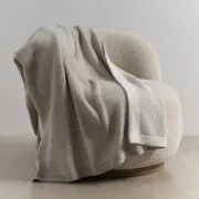 Reversible Rib Angora & Merino Wool Throws gallery detail image