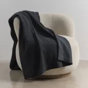 Reversible Rib Angora & Merino Wool Throws gallery detail image