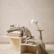 Baya Cromwell Throw - Taupe | Cotton Blend gallery detail image