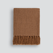 Baya Richmond Throw - Cinnamon | Acrylic/Wool Blend gallery detail image