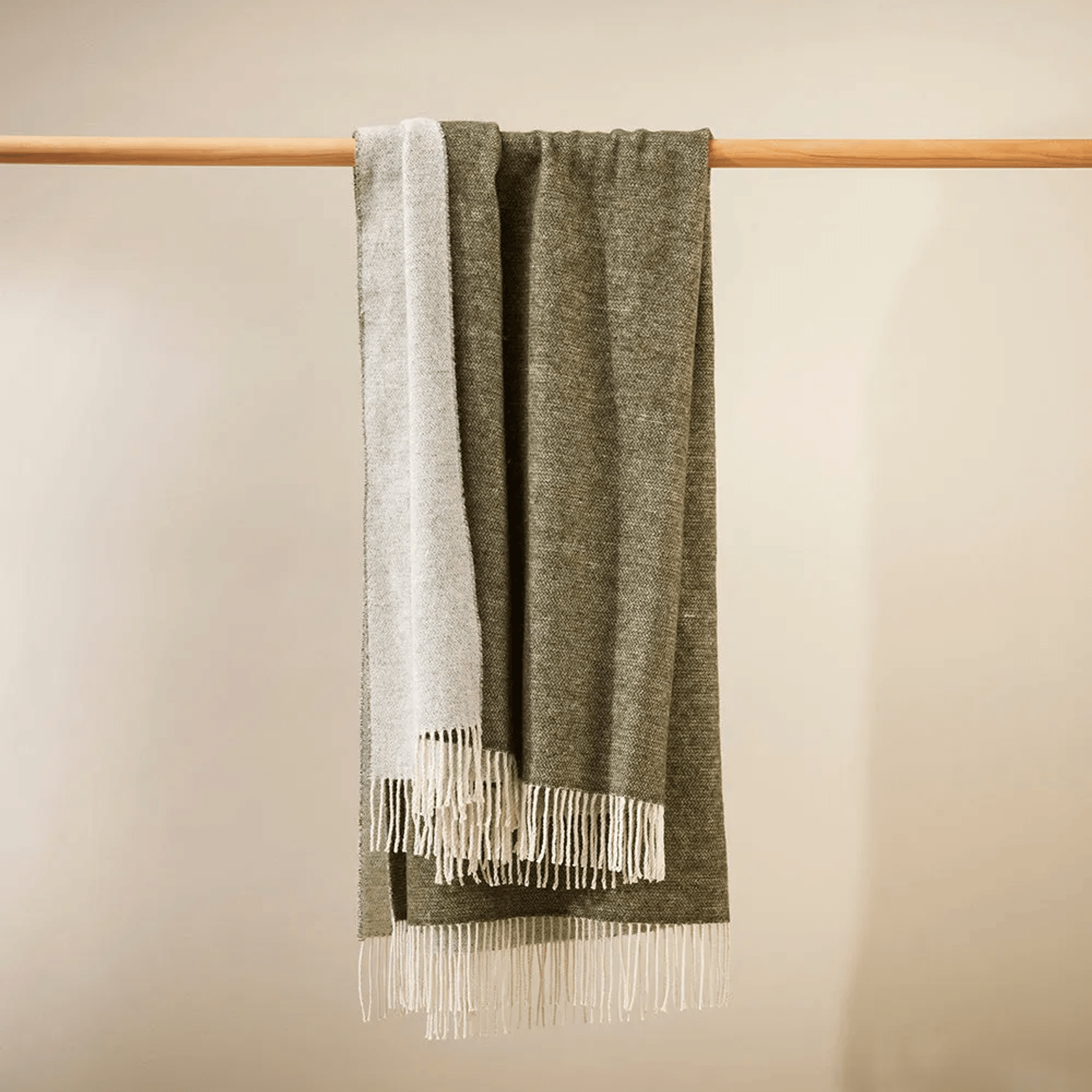 Baya Casa Throw - Kale | Merino Blend gallery detail image