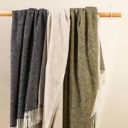 Baya Casa Throw - Kale | Merino Blend gallery detail image