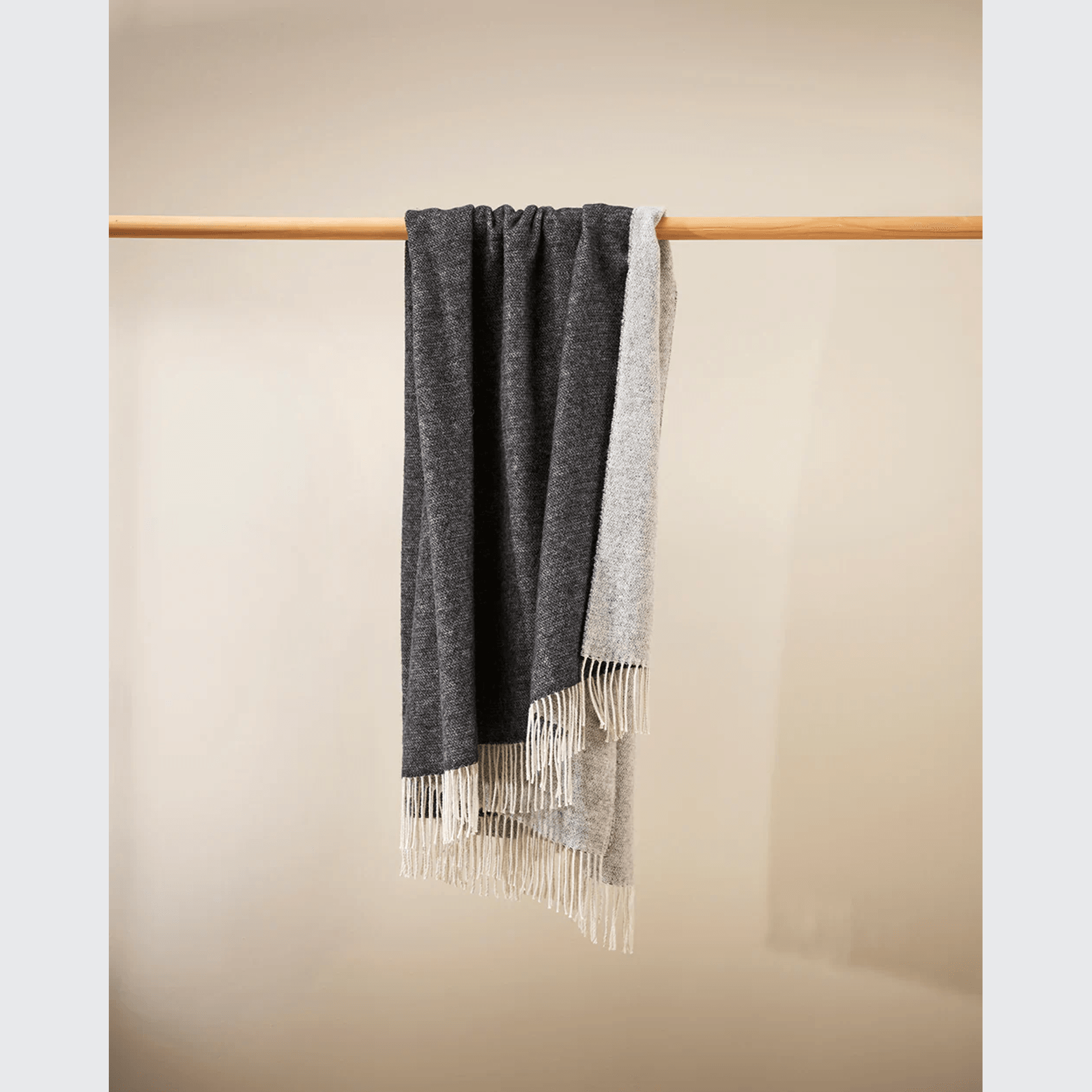 Baya Casa Throw - Anthracite | Merino Blend gallery detail image