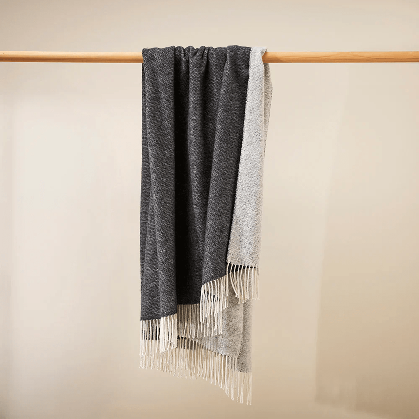 Baya Casa Throw - Anthracite | Merino Blend gallery detail image