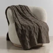 Chunky Cable Italian Cashmere Throws gallery detail image
