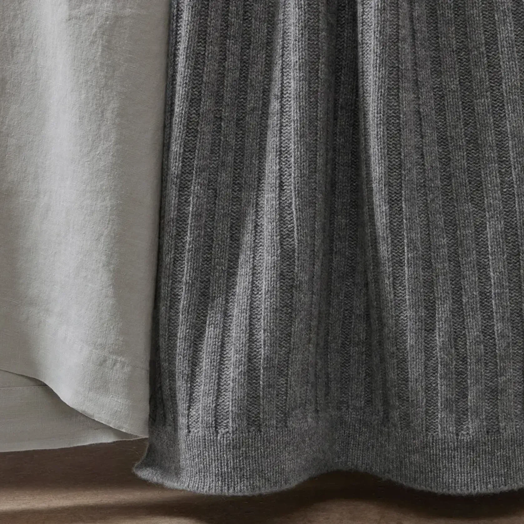 Wide Rib Italian Cashmere Blankets gallery detail image