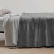 Wide Rib Italian Cashmere Blankets gallery detail image