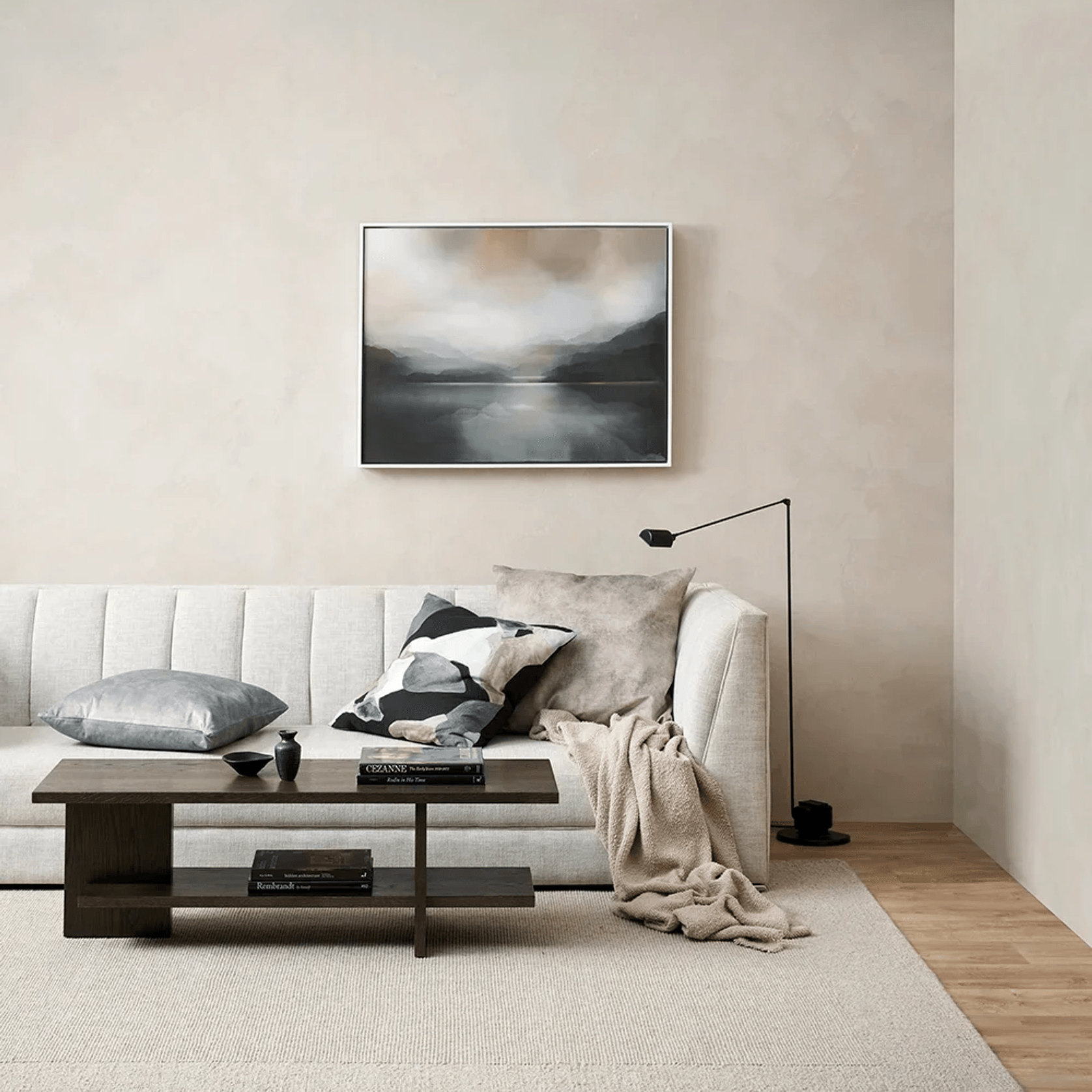 Baya Cromwell Throw - Taupe | Cotton Blend gallery detail image