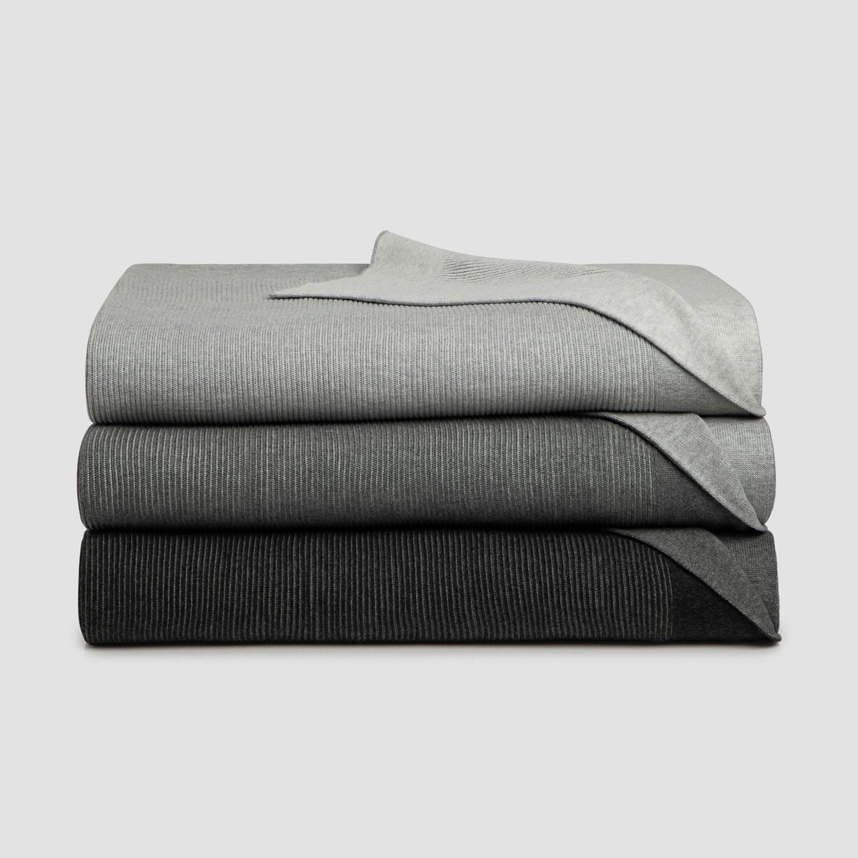 Reversible Rib Cotton Throws gallery detail image