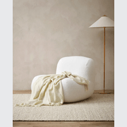 Baya Richmond Throw - Ecru | Acrylic/Wool Blend gallery detail image