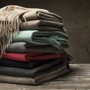 Fischbacher 1819 Alpaca Throw - Puro Fog gallery detail image