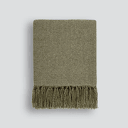 Baya Richmond Throw - Moss | Acrylic/Wool Blend gallery detail image