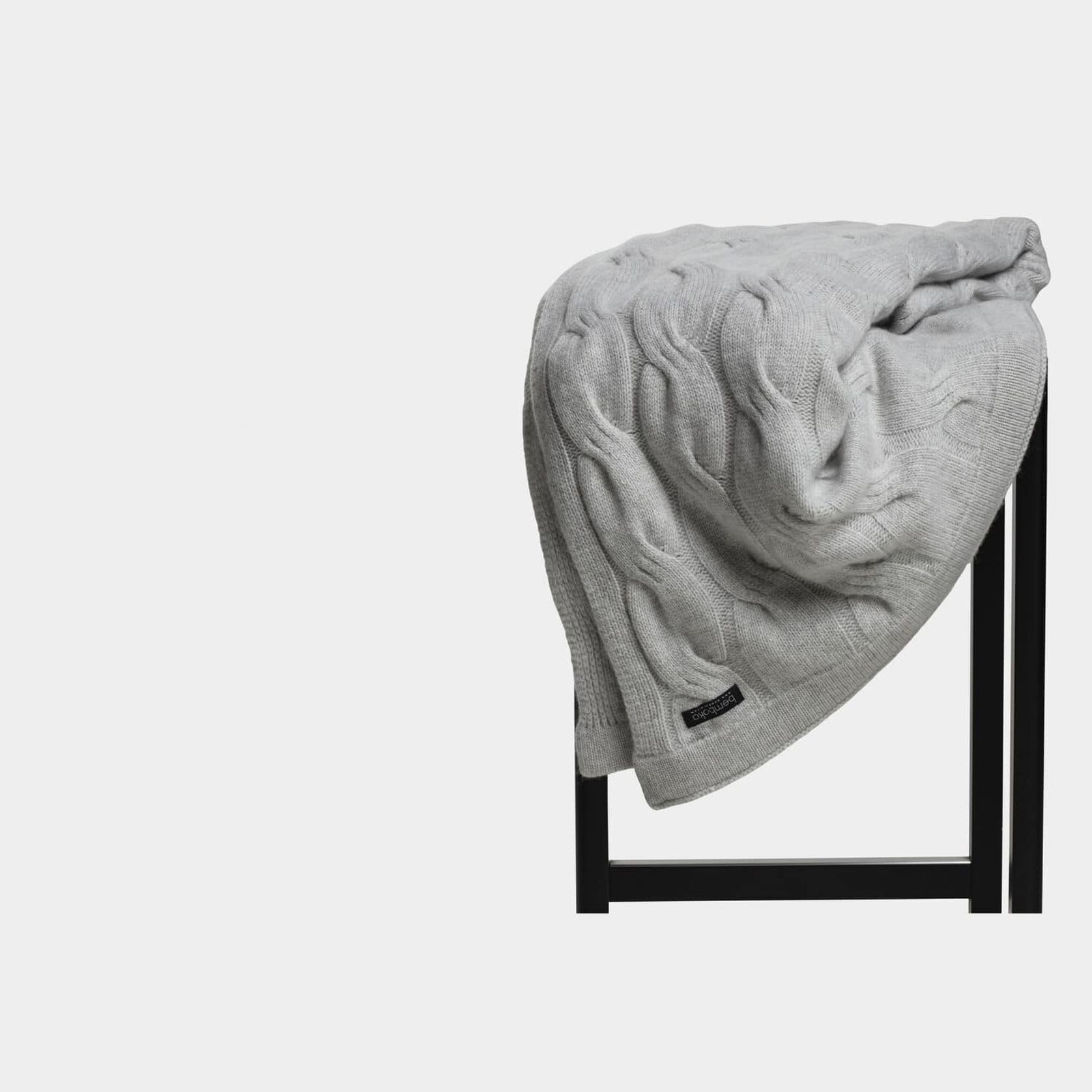 Chunky Cable Italian Cashmere Throws gallery detail image