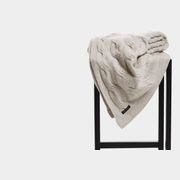 Chunky Cable Italian Cashmere Throws gallery detail image