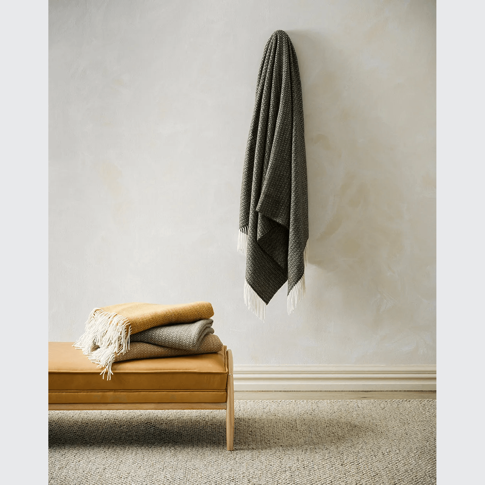 Baya Littano Throw - Kale gallery detail image