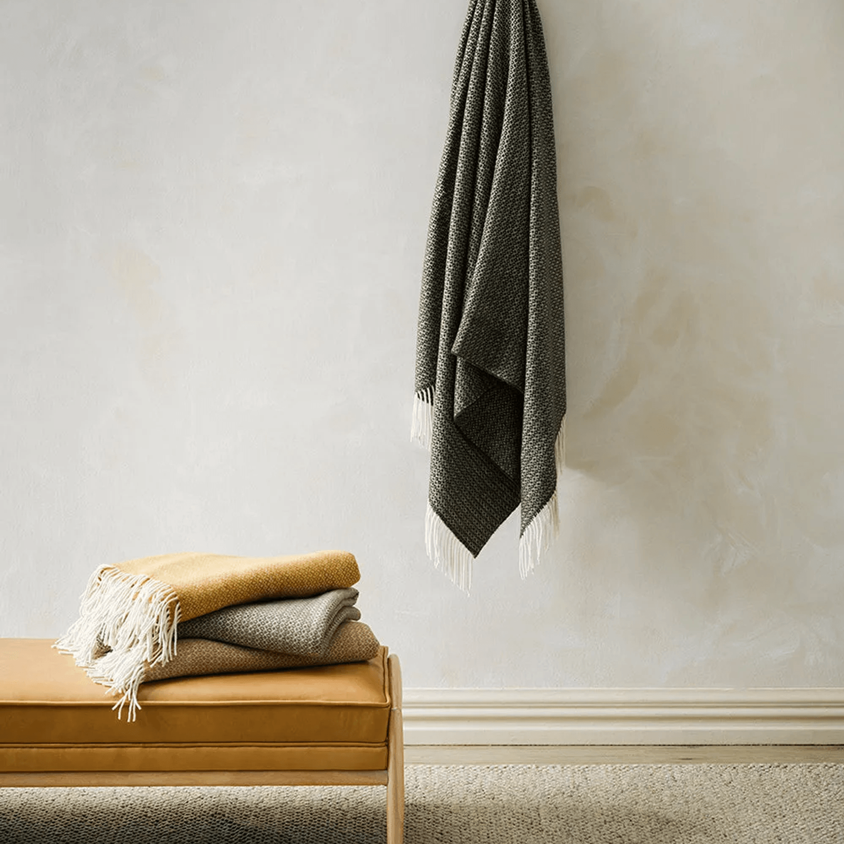 Baya Littano Throw - Kale gallery detail image