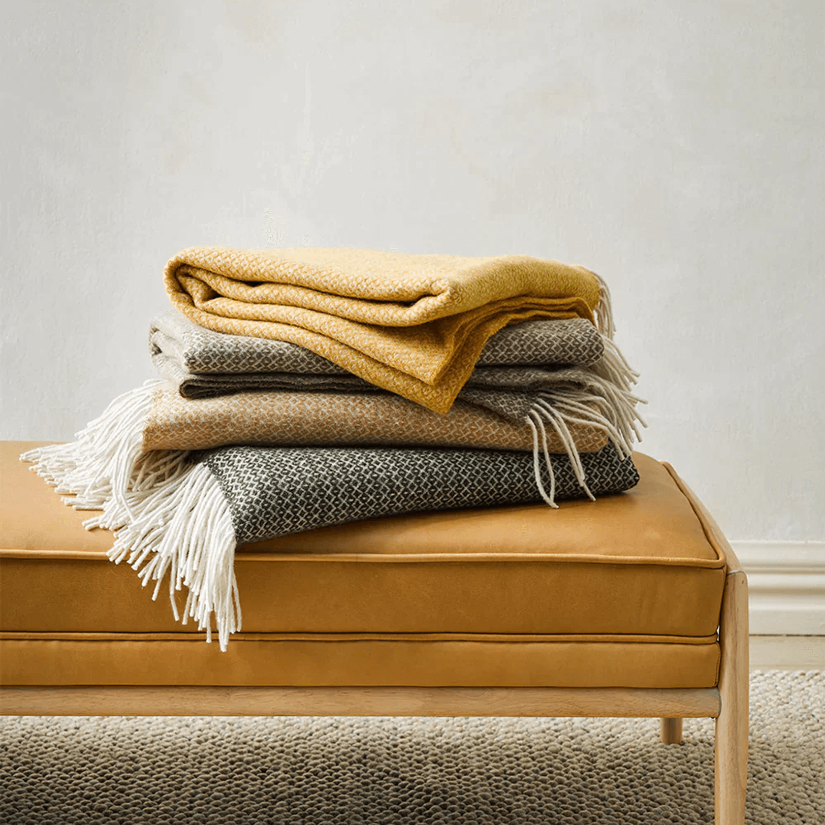 Baya Littano Throw - Kale gallery detail image