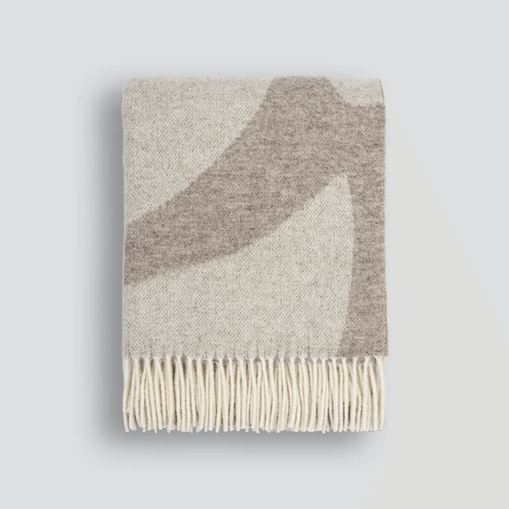 Baya Flagstone Throw Blanket - Fawn | 100% NZ Wool gallery detail image