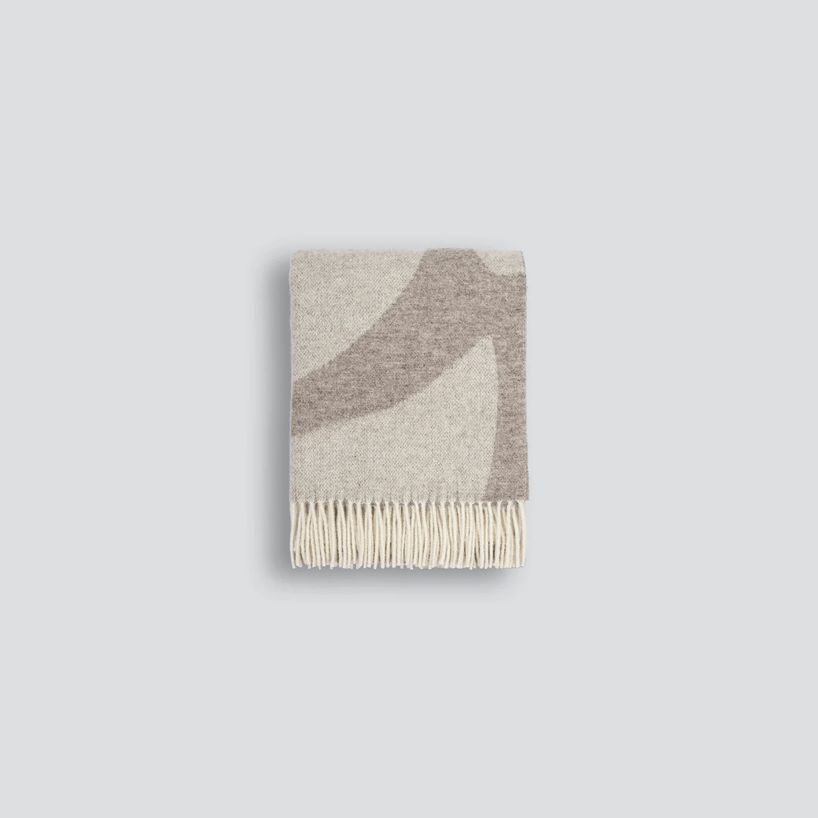 Baya Flagstone Throw Blanket - Fawn | 100% NZ Wool gallery detail image
