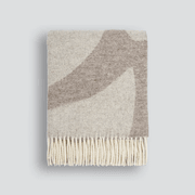 Baya Flagstone Throw Blanket - Fawn | 100% NZ Wool gallery detail image
