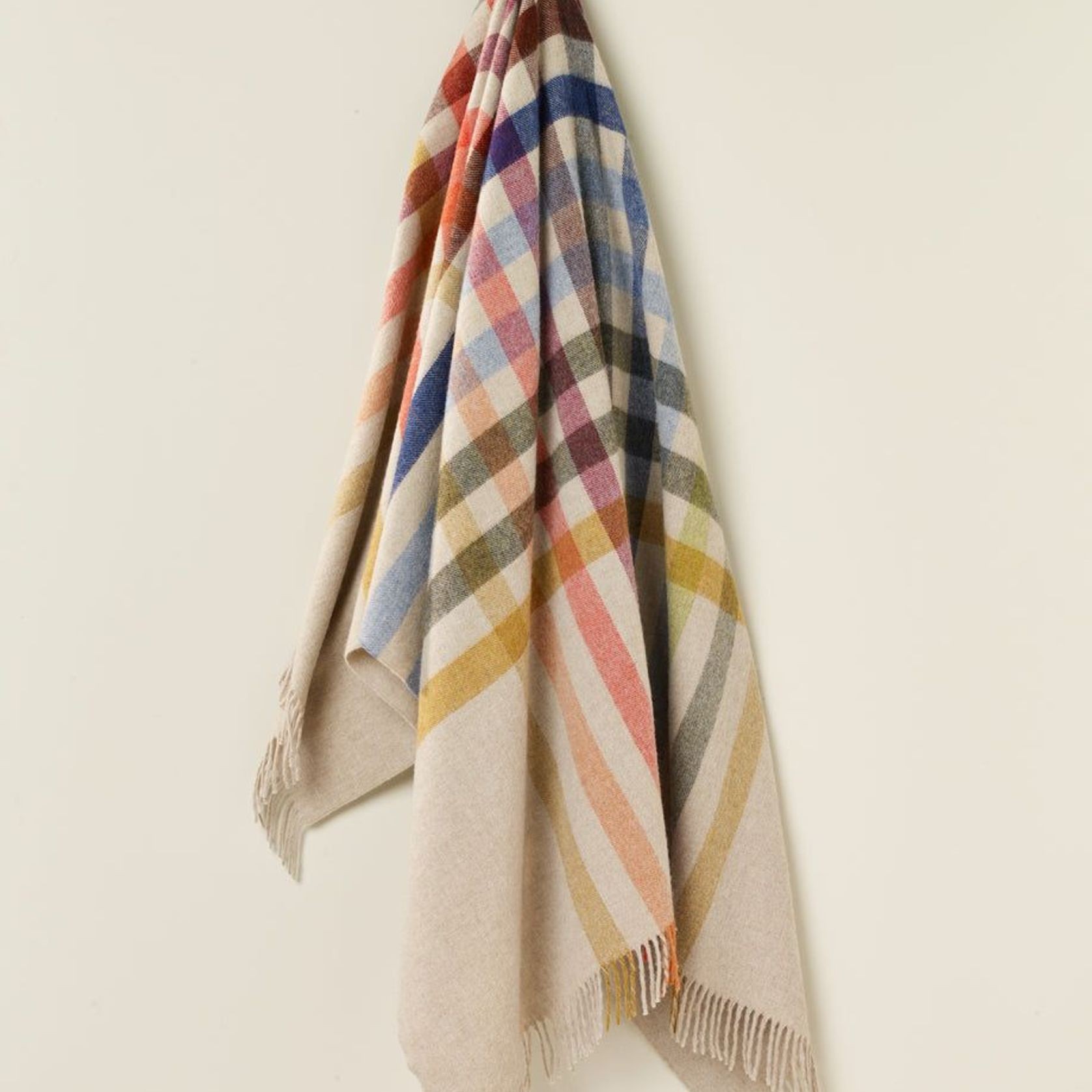 NZ Merino Throw Blanket - Henley Beige | 100% Pure Wool gallery detail image