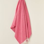 NZ Wool Throw - Herringbone, Candy | 100% Merino Wool gallery detail image