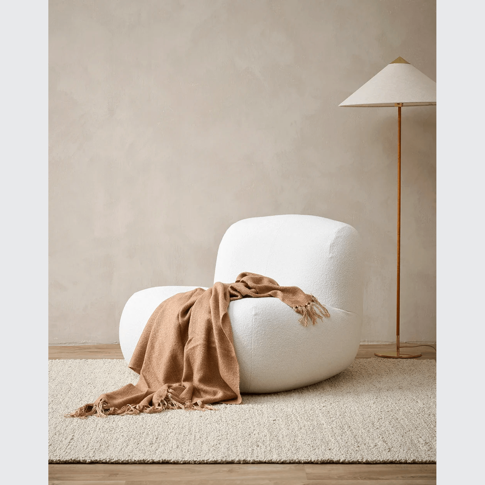 Baya Richmond Throw - Sunset | Acrylic/Wool Blend gallery detail image