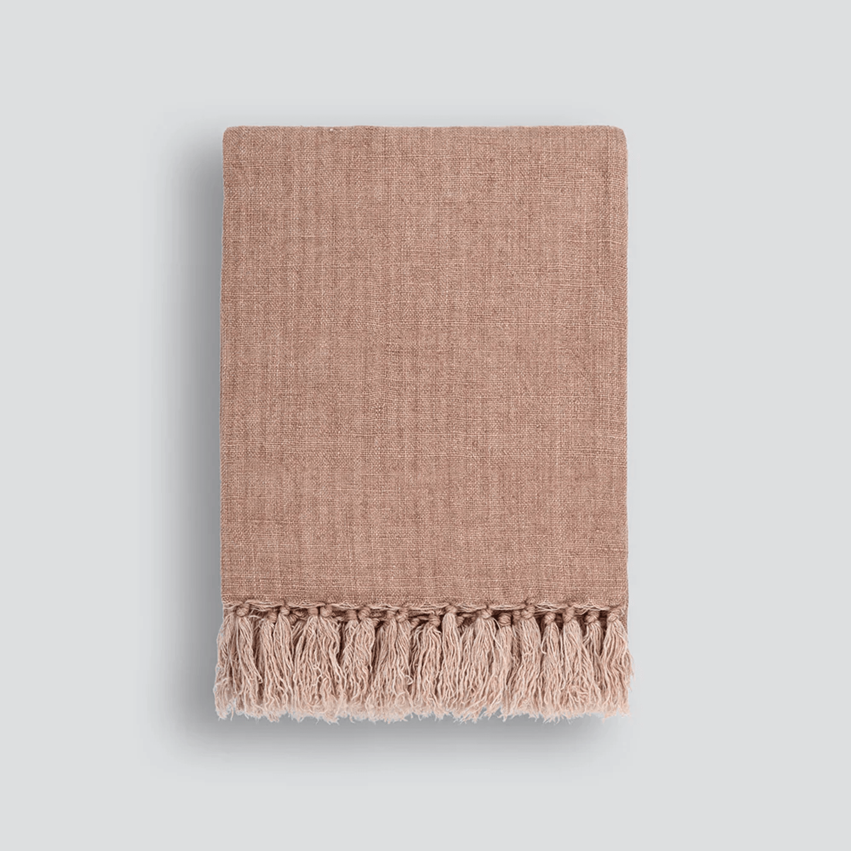 Baya Millhouse Throw - Clay | 100% Linen gallery detail image