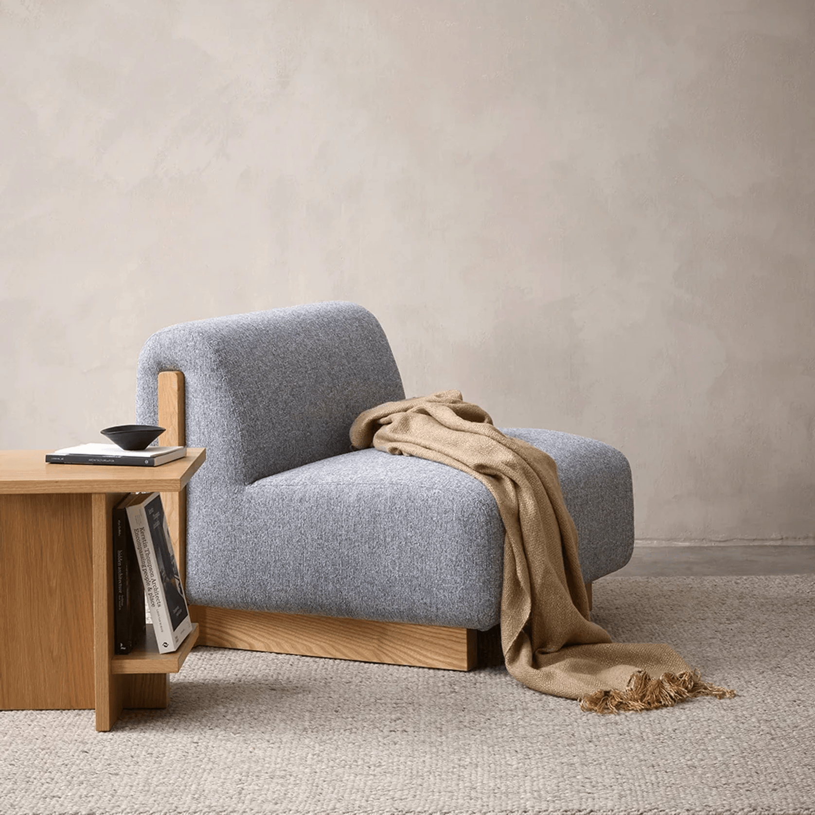 Baya Richmond Throw - Cumin | Acrylic/Wool Blend gallery detail image