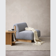 Baya Richmond Throw - Ecru | Acrylic/Wool Blend gallery detail image